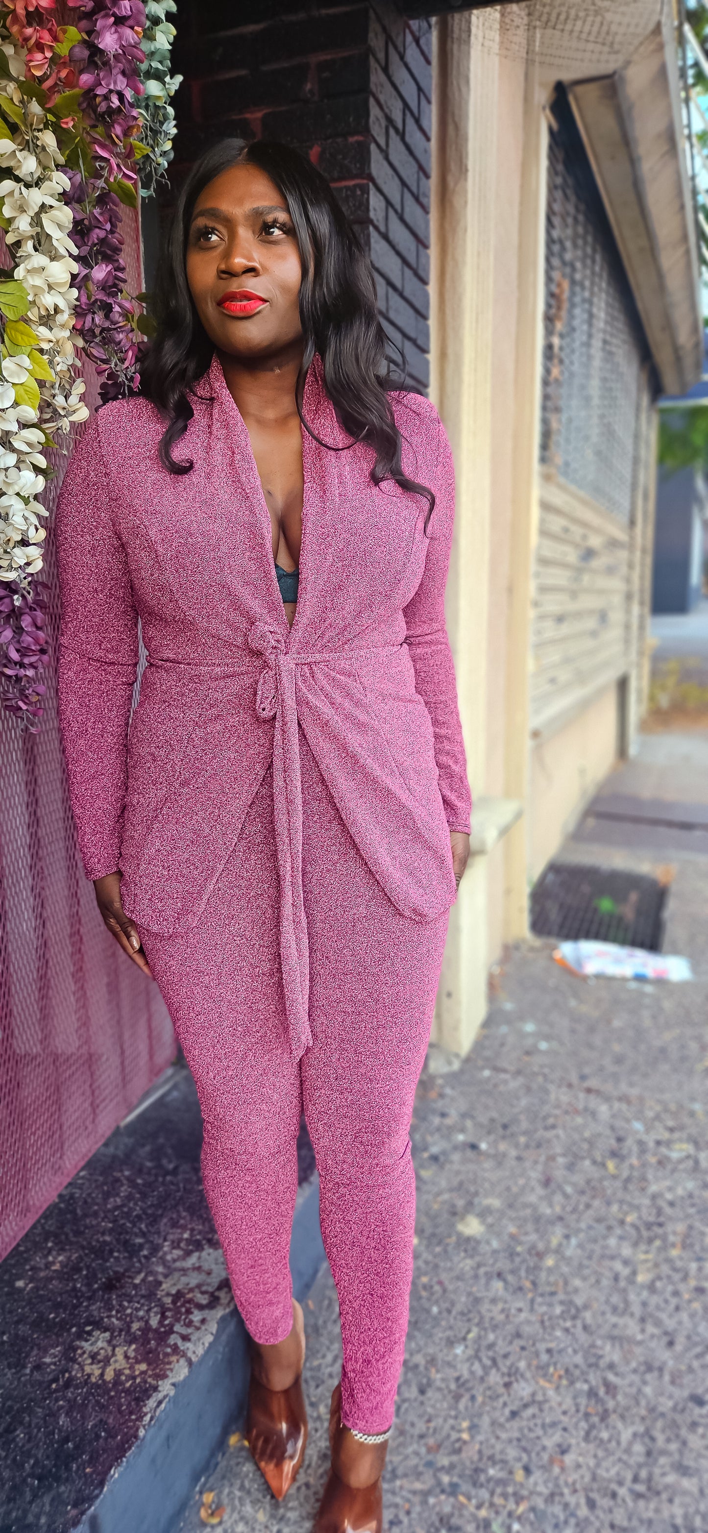 Ms Get Right Lurex Shiny Suit