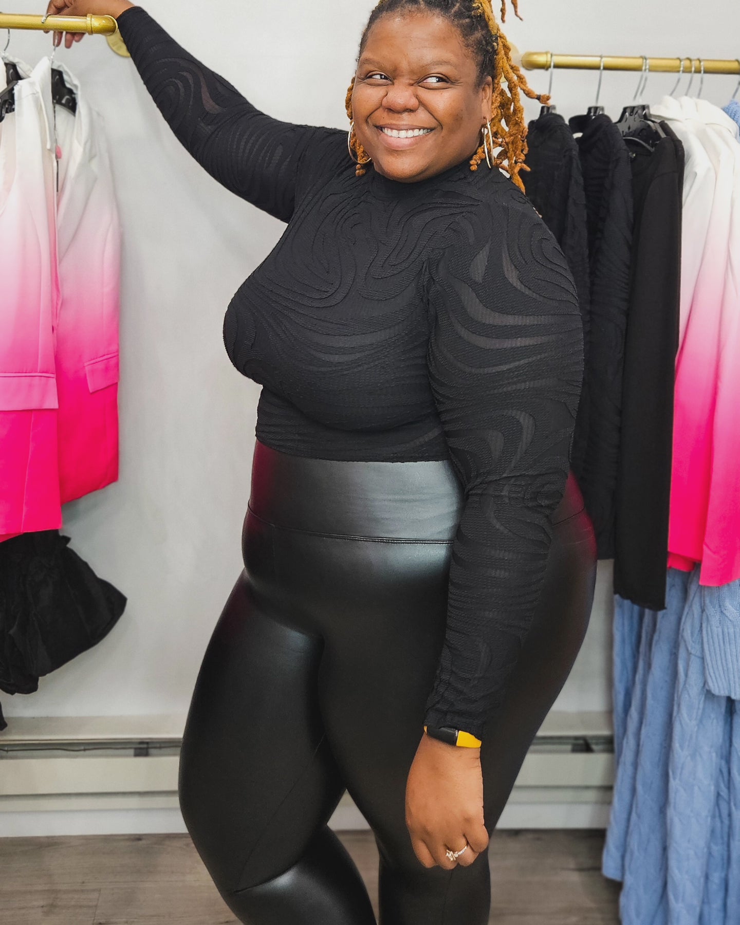 Essential Faux Leather Leggings (PLUS)