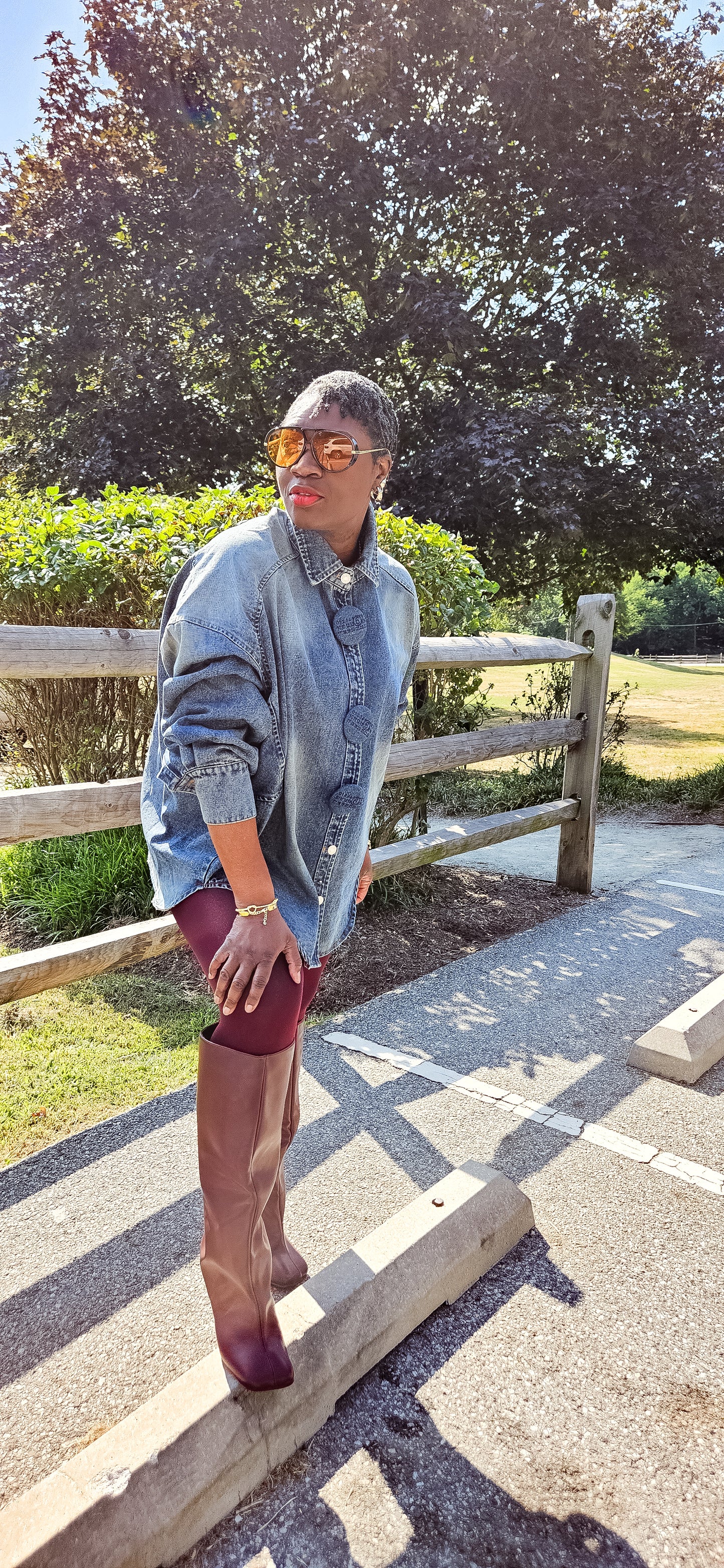 Set Apart Oversized Button Up Denim Shacket
