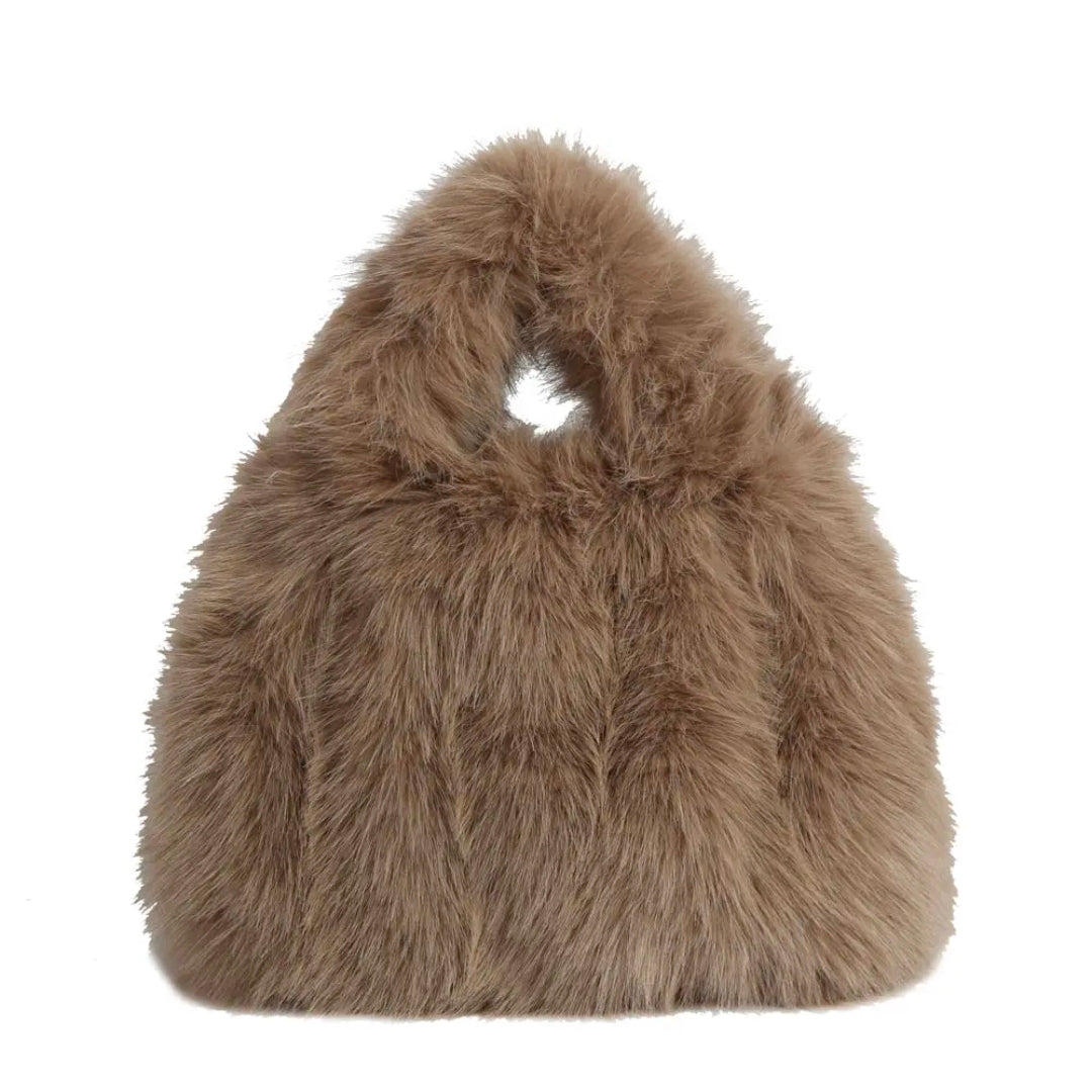 Cozy Momma Faux Fur Handbag