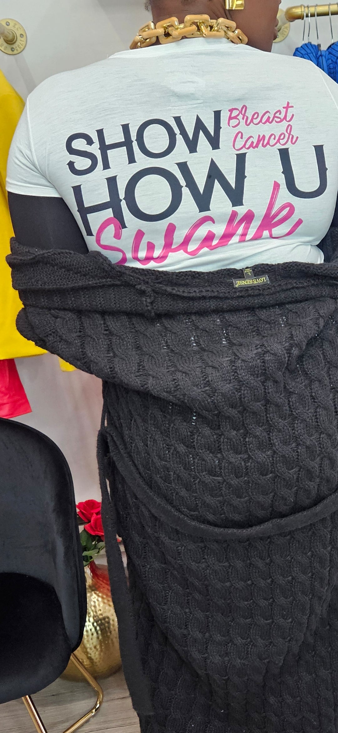 Show Breast Cancer How You Swank Tshirt