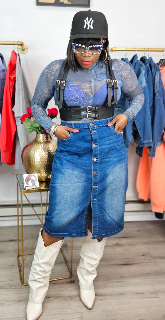 Mother Denim Skirt