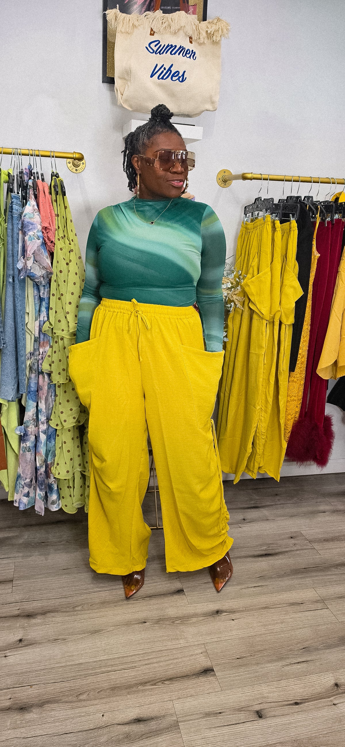 Loose Marbles Sheer Top