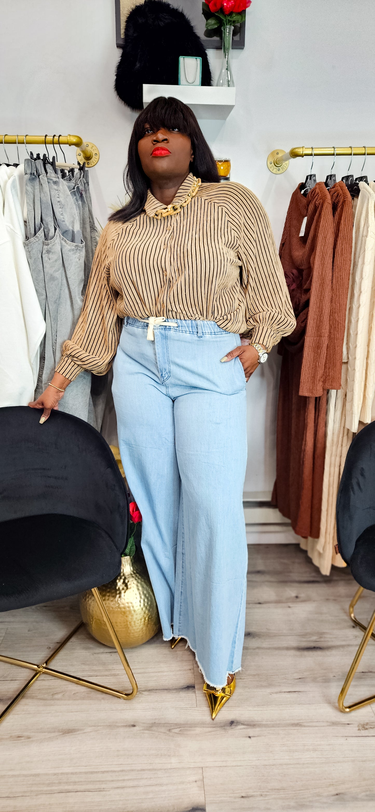 Prestige Denim Wide Leg Pant