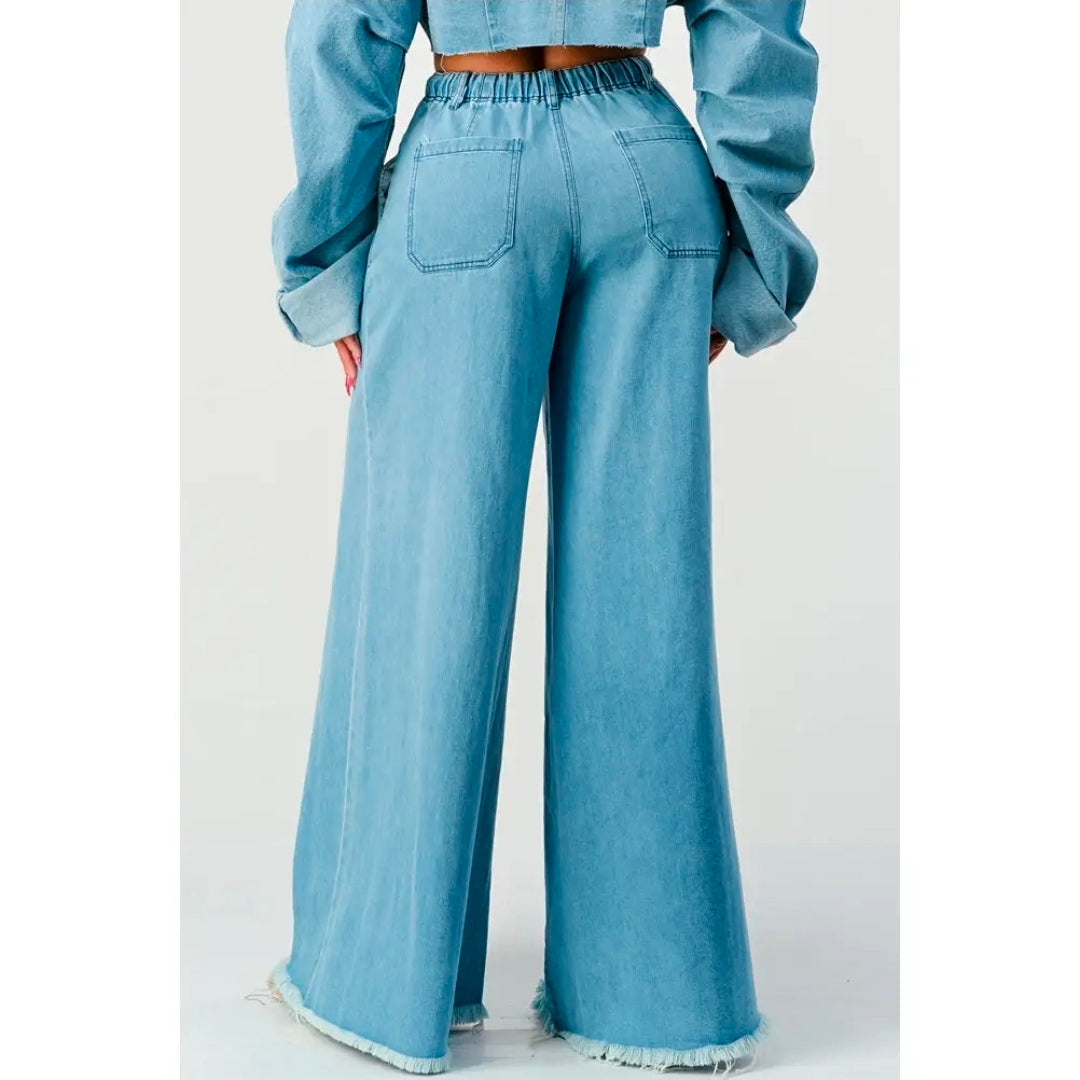 Prestige Denim Wide Leg Pant