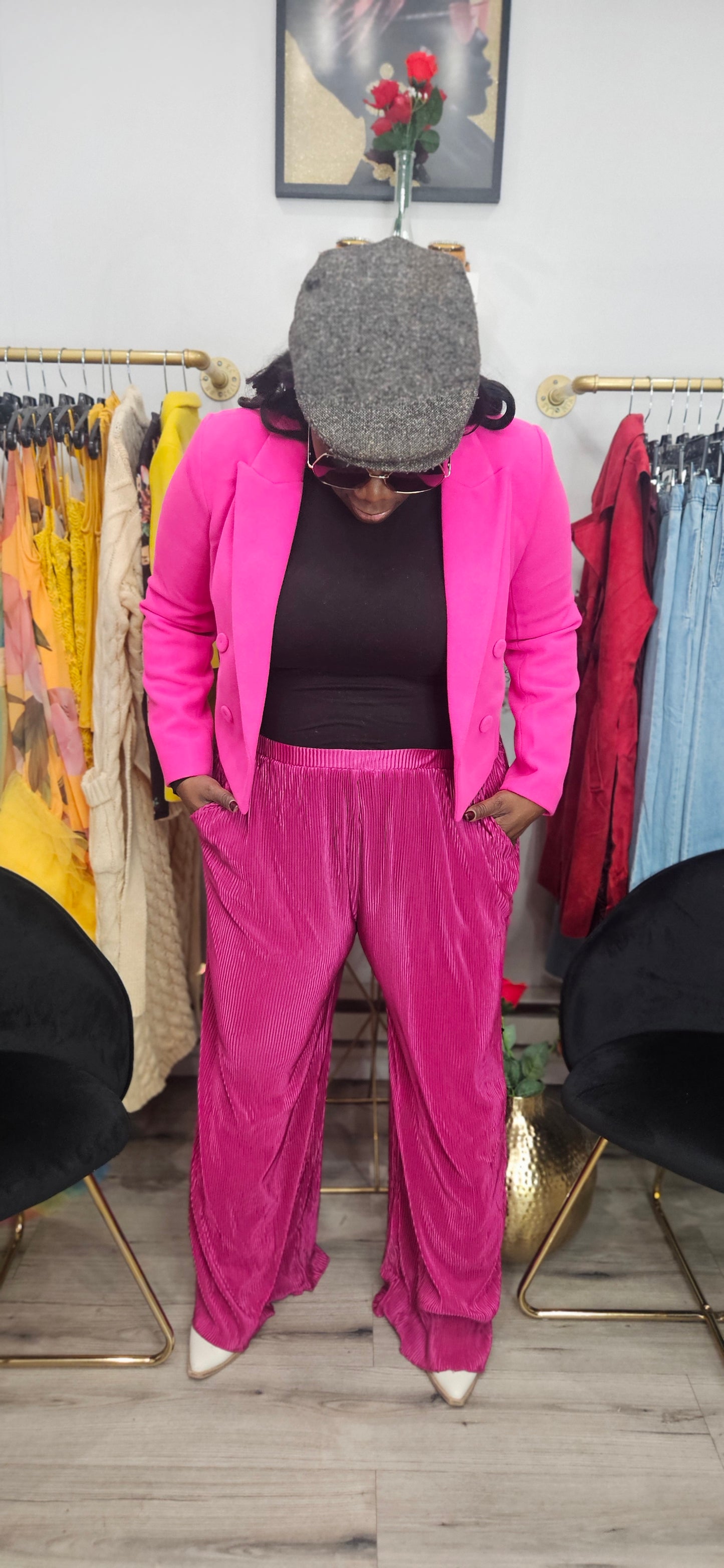 High Def Wide Leg Pants (Plus)
