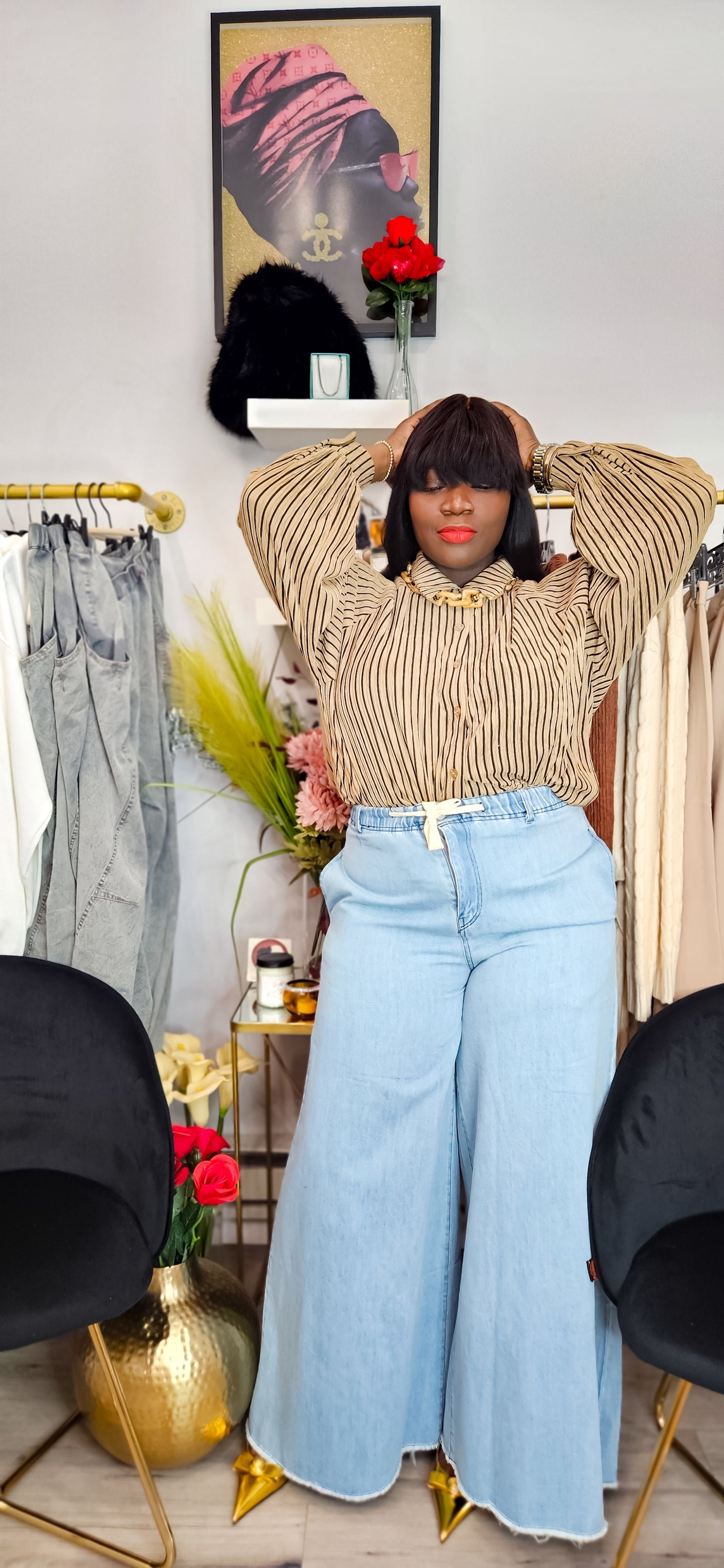 Prestige Denim Wide Leg Pant