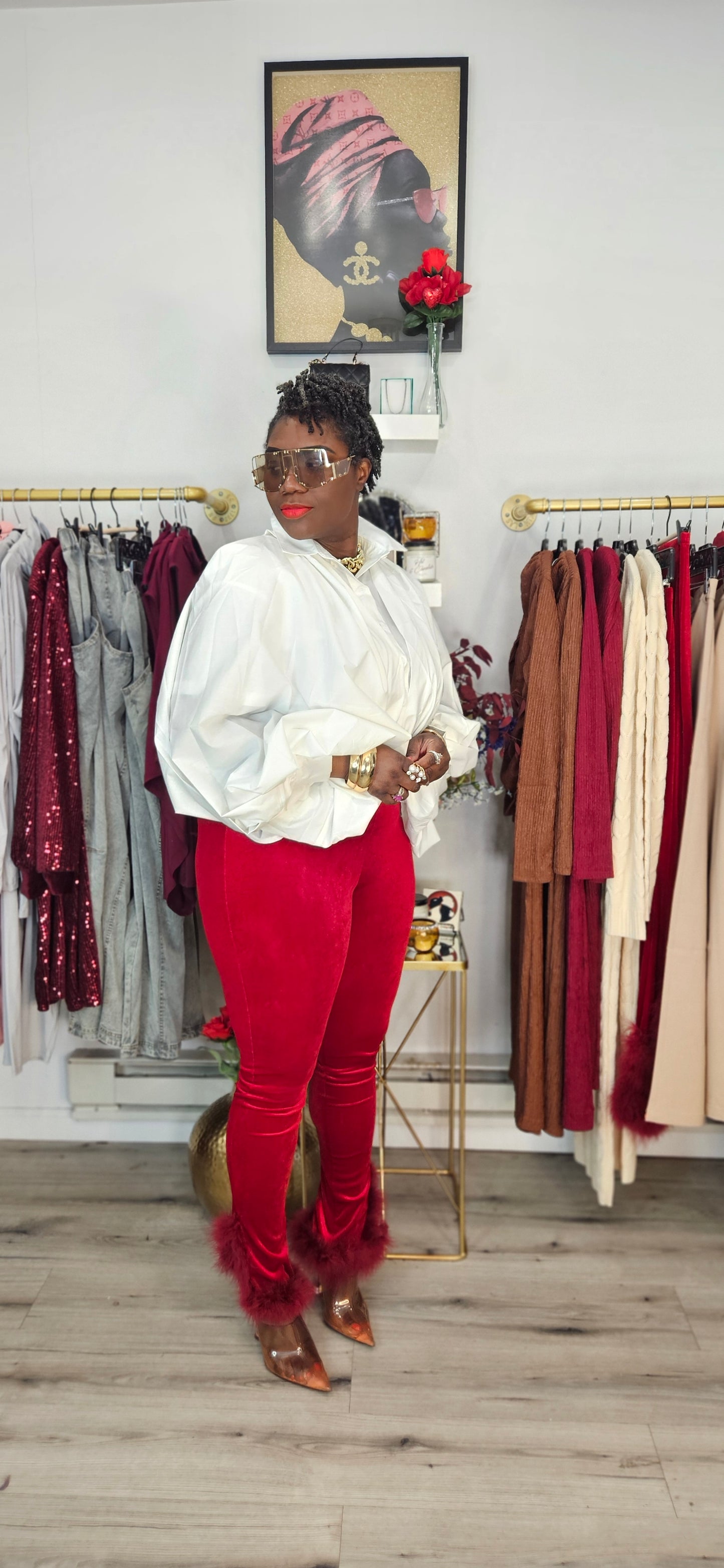 Marcy Velvet Leggings